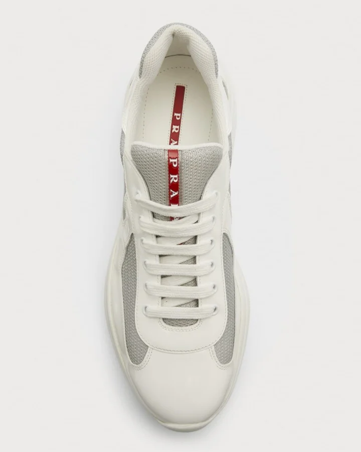 Men's America's Cup Patent Leather Patchwork Sneakers - Image 10