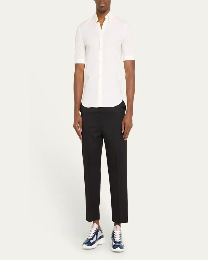 Men's America's Cup Patent Leather Patchwork Sneakers - Image 2