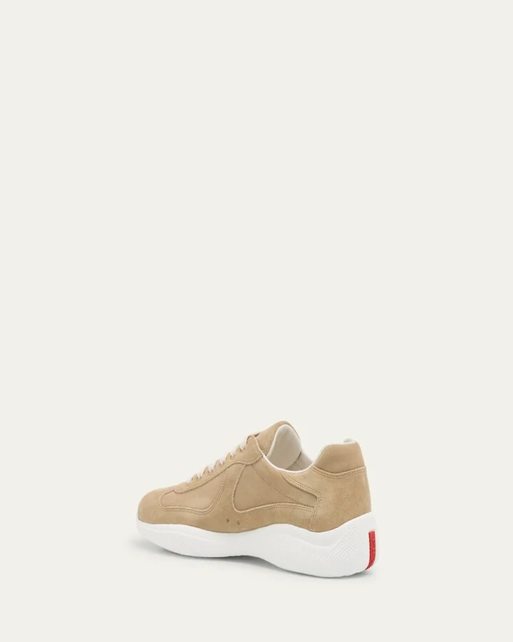 Men's Americas Cup Suede Low-Top Sneakers - Image 7