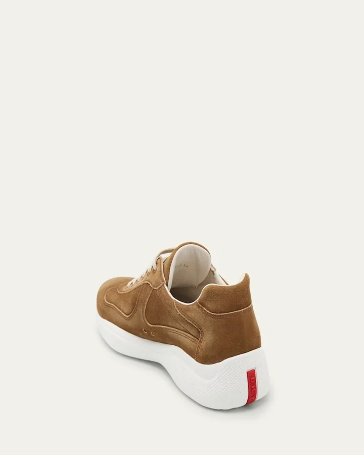 Men's Americas Cup Suede Low-Top Sneakers - Image 8