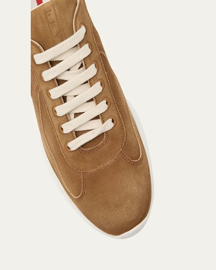 Men's Americas Cup Suede Low-Top Sneakers - Image 9