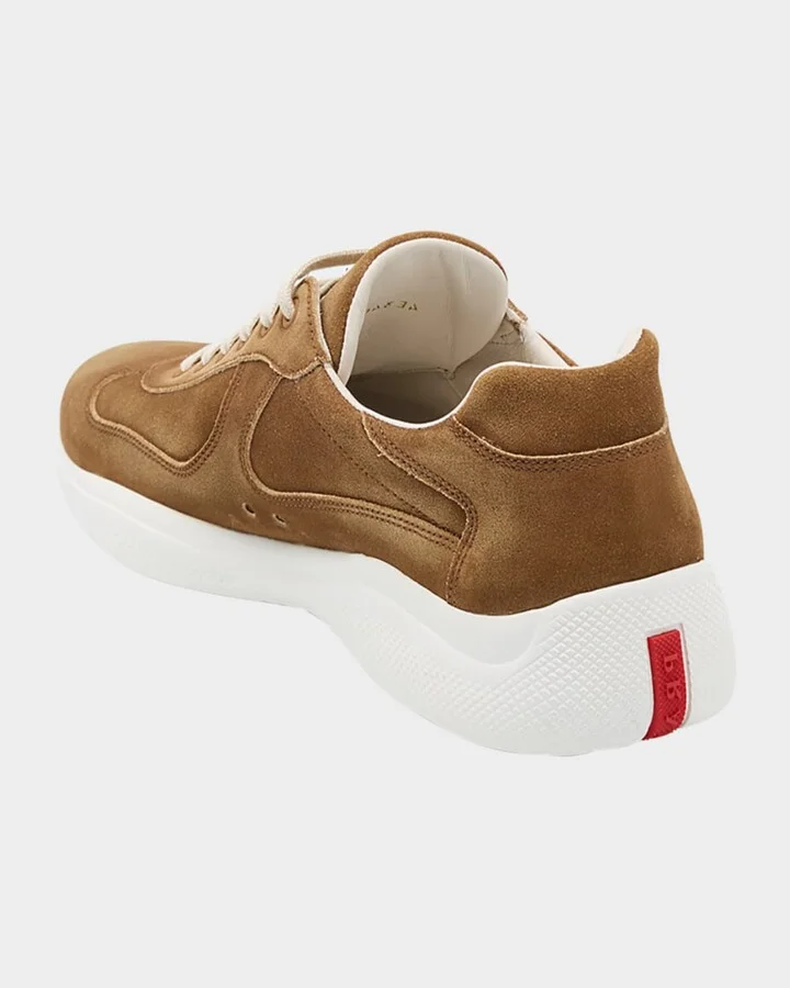 Men's Americas Cup Suede Low-Top Sneakers - Image 2
