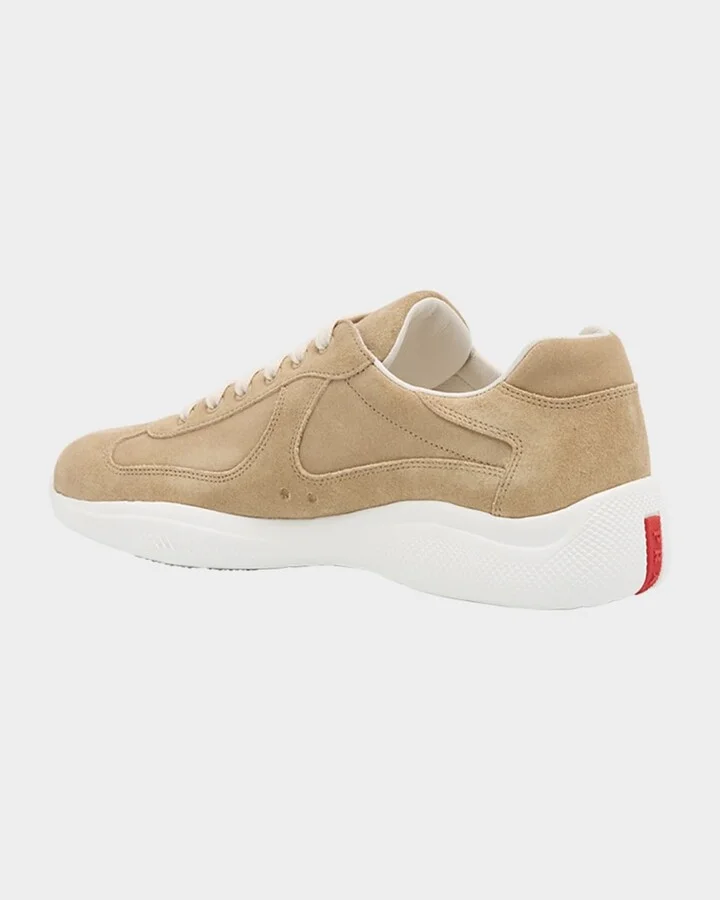 Men's Americas Cup Suede Low-Top Sneakers - Image 6