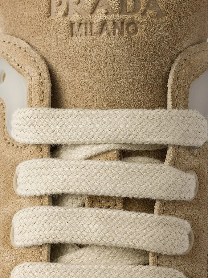 Men's America's Cup Suede Sneakers - Beige Khaki - Size 7.5 - Image 4