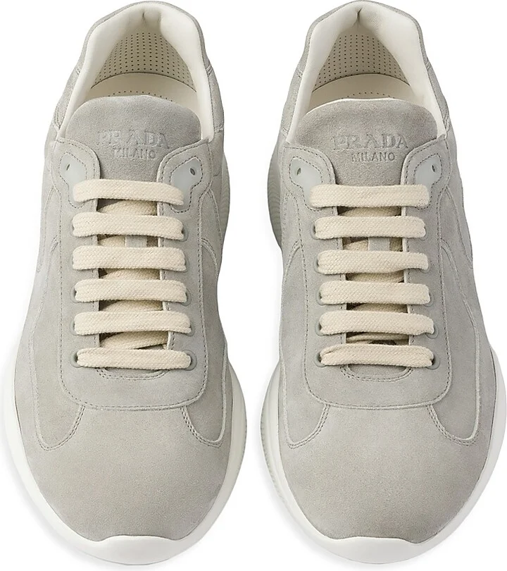 Men's America's Cup Suede Sneakers - Beige Khaki - Size 7.5 - Image 9