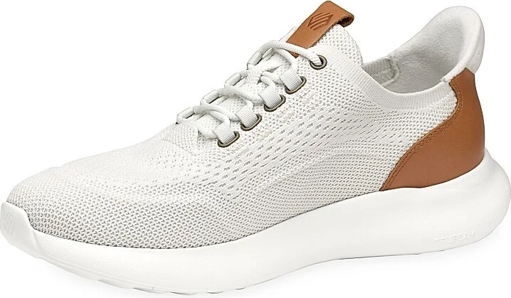 Men's Amherst 2.0 Plain-Toe Knit Sneakers - White Knit - Size 8.5 - Image 4