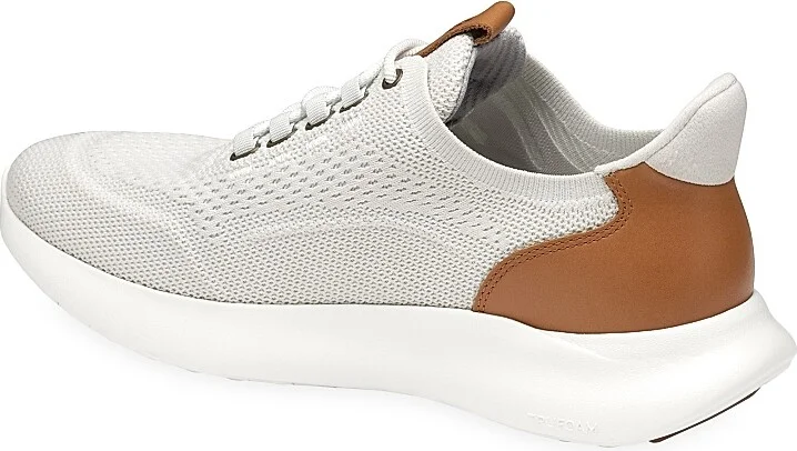 Men's Amherst 2.0 Plain-Toe Knit Sneakers - White Knit - Size 8.5 - Image 5