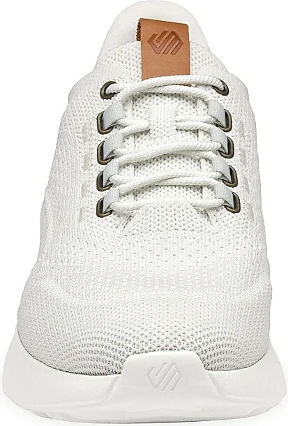 Men's Amherst 2.0 Plain-Toe Knit Sneakers - White Knit - Size 8.5 - Image 6