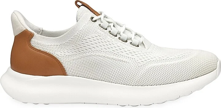 Men's Amherst 2.0 Plain-Toe Knit Sneakers - White Knit - Size 8.5