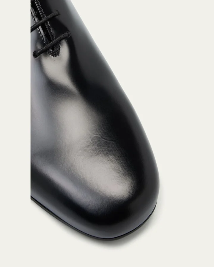 Men's Analog Brushed Leather Oxfords - Image 2