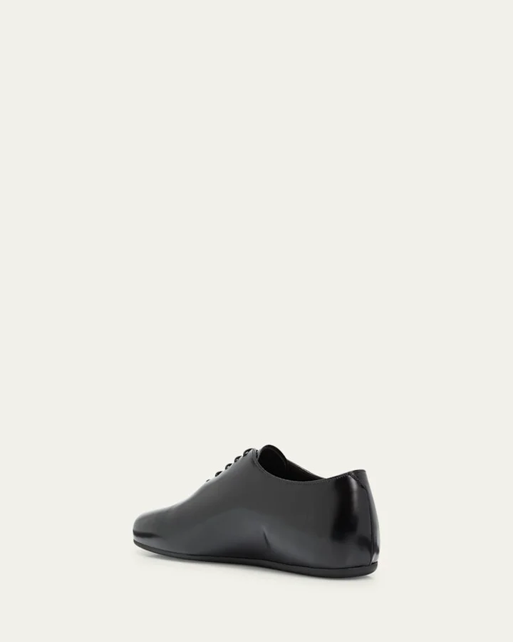 Men's Analog Brushed Leather Oxfords - Image 4