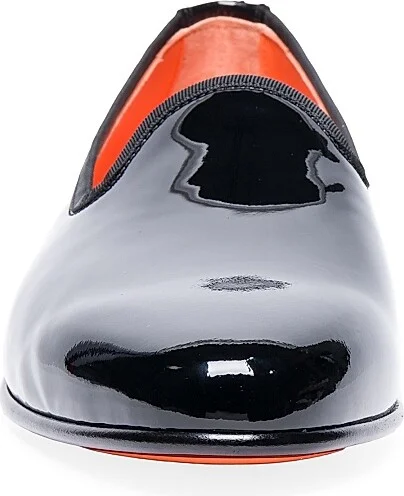Men's Andrea Patent Leather Formal Loafers - Black - Size 7.5 - Image 3