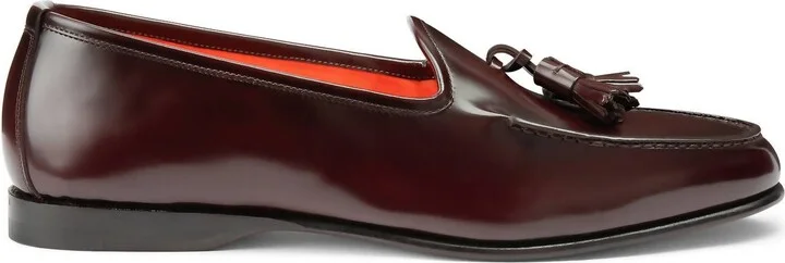 Men'S Andrea Tassel Loafers In Burgundy