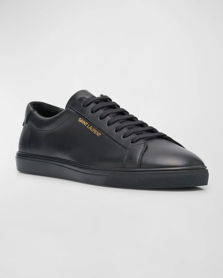 Men's Andy Leather Low-Top Sneakers - Image 4