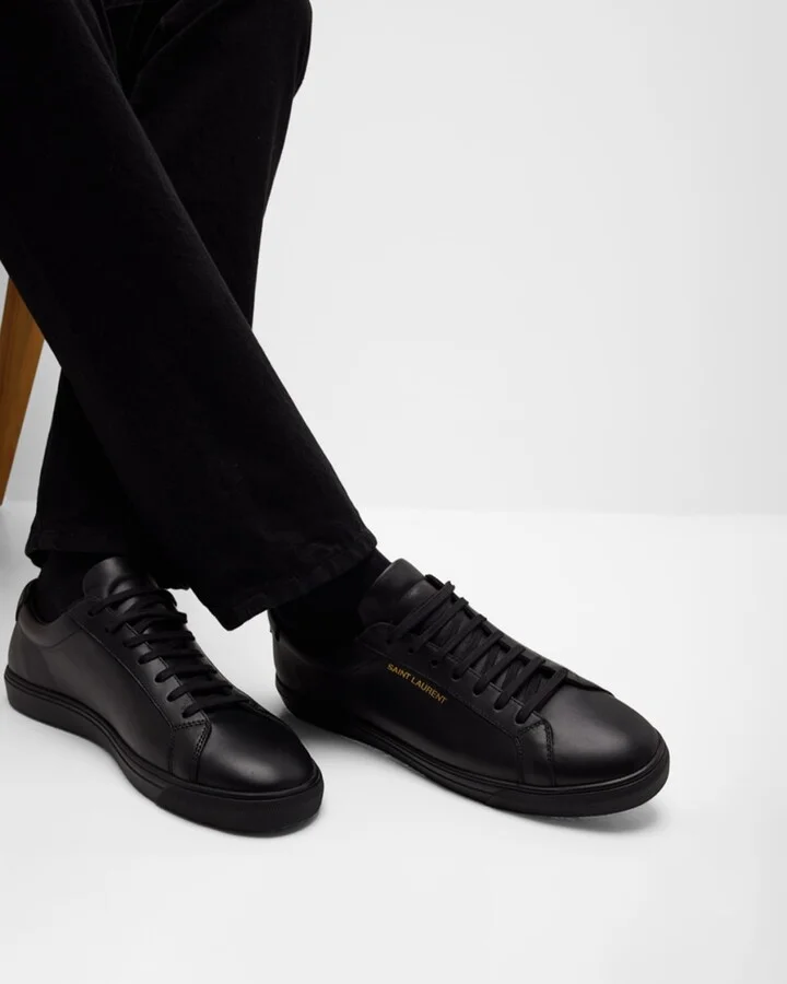 Men's Andy Leather Low-Top Sneakers - Image 5
