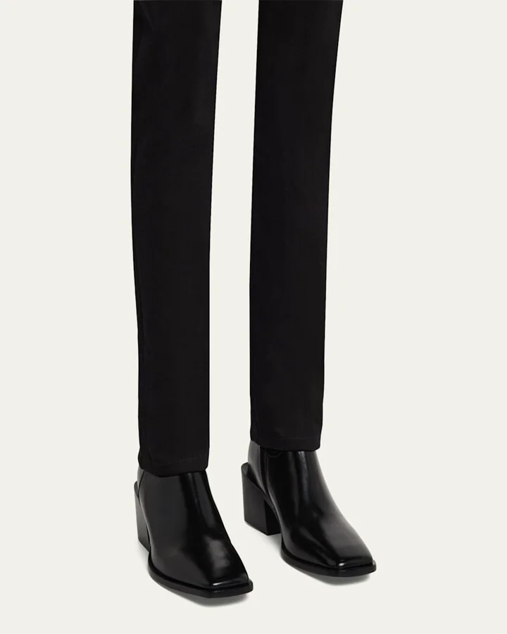 Men's Angelo Leather Zip Ankle Boots - Image 5