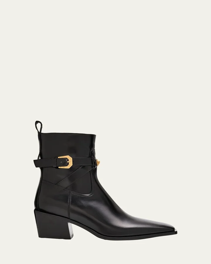 Men's Angelo Leather Zip Ankle Boots