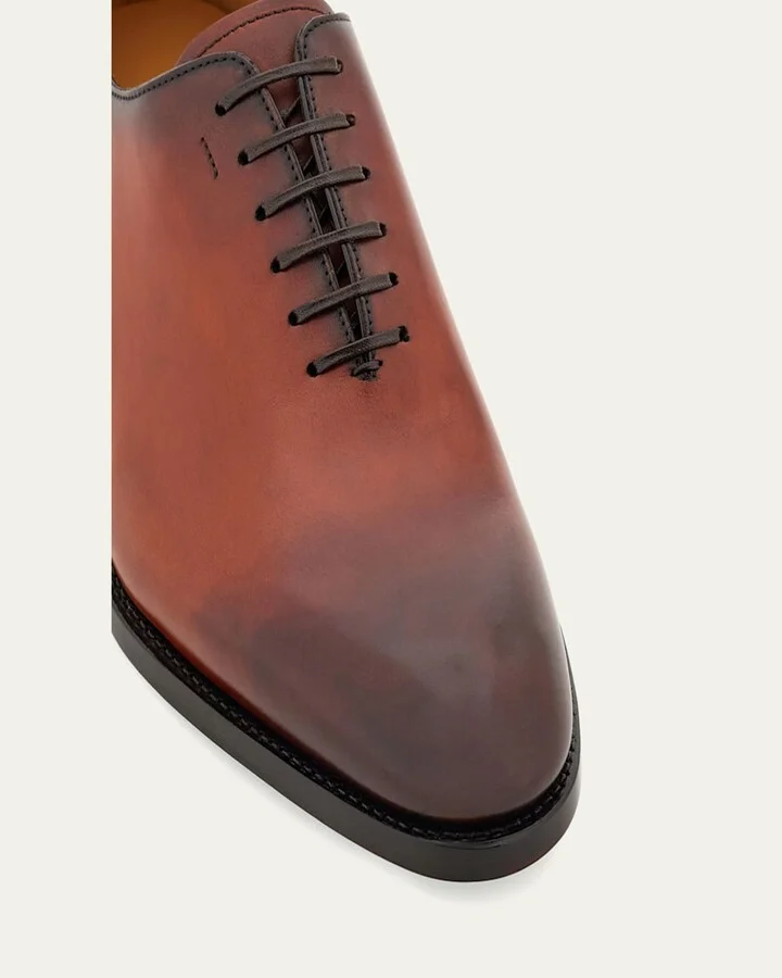 Men's Angiolo Tramezza Calfskin Oxfords - Image 2