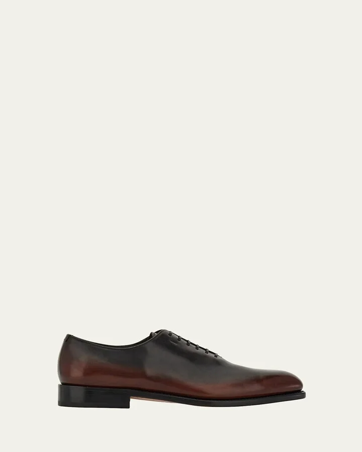 Men's Angiolo Tramezza Degrade Leather Oxfords