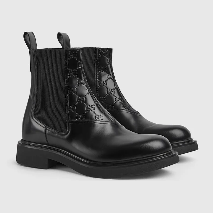 Men's ankle boot with GG detail - Image 2