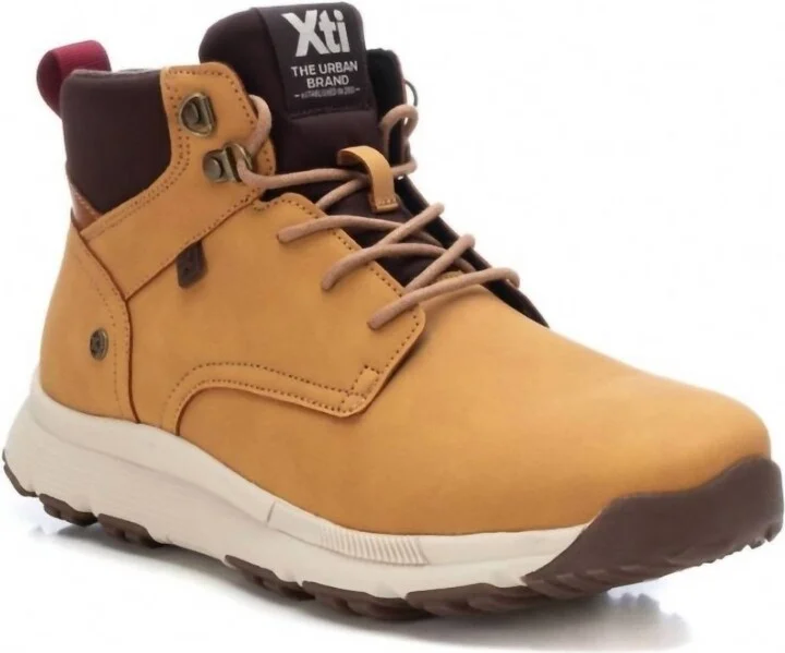 Men's Ankle Boots In Dark Yellow