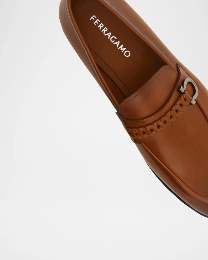 Men's Antigua Gancio Leather Loafers - Image 3