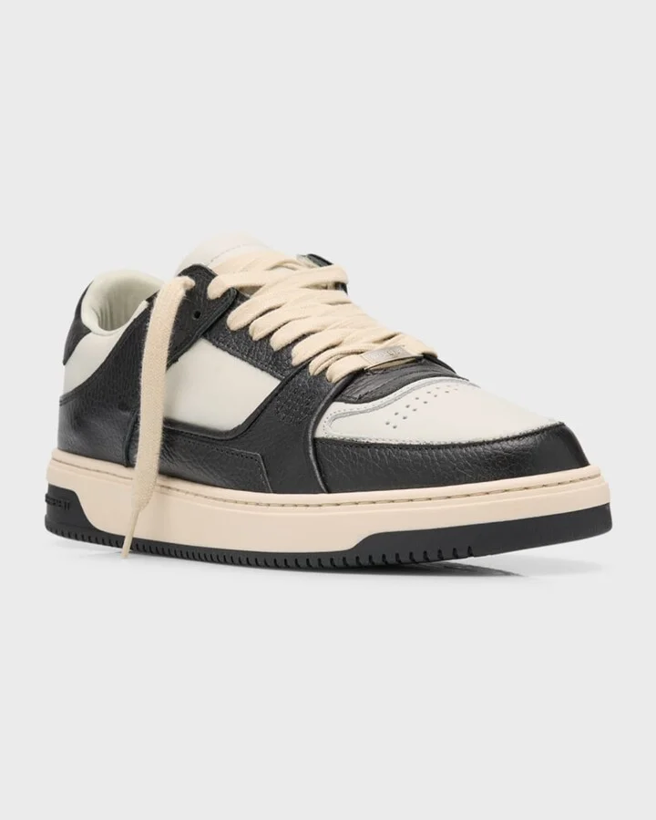 Men's Apex Bicolor Leather Low-Top Sneakers - Image 5
