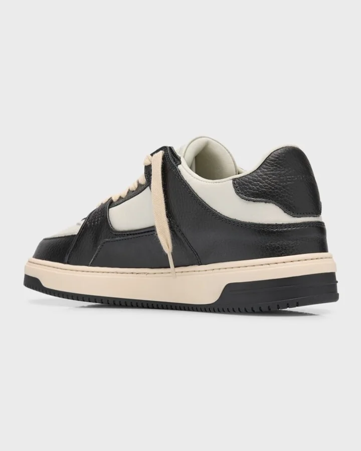 Men's Apex Bicolor Leather Low-Top Sneakers - Image 8