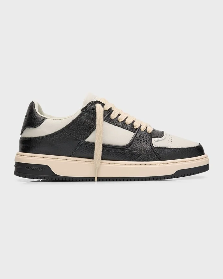Men's Apex Bicolor Leather Low-Top Sneakers