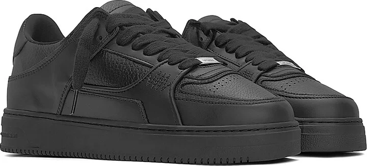 Men's Apex Leather Sneakers - Black - Size 10 - Image 2