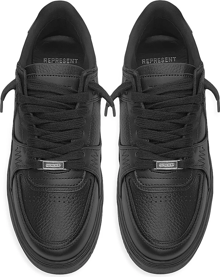 Men's Apex Leather Sneakers - Black - Size 10 - Image 5