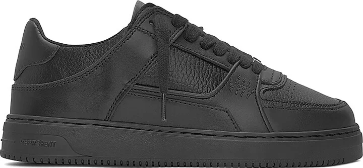 Men's Apex Leather Sneakers - Black - Size 10