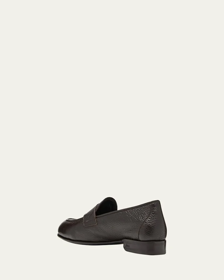 Men's Appia Deerskin Penny Loafers - Image 9