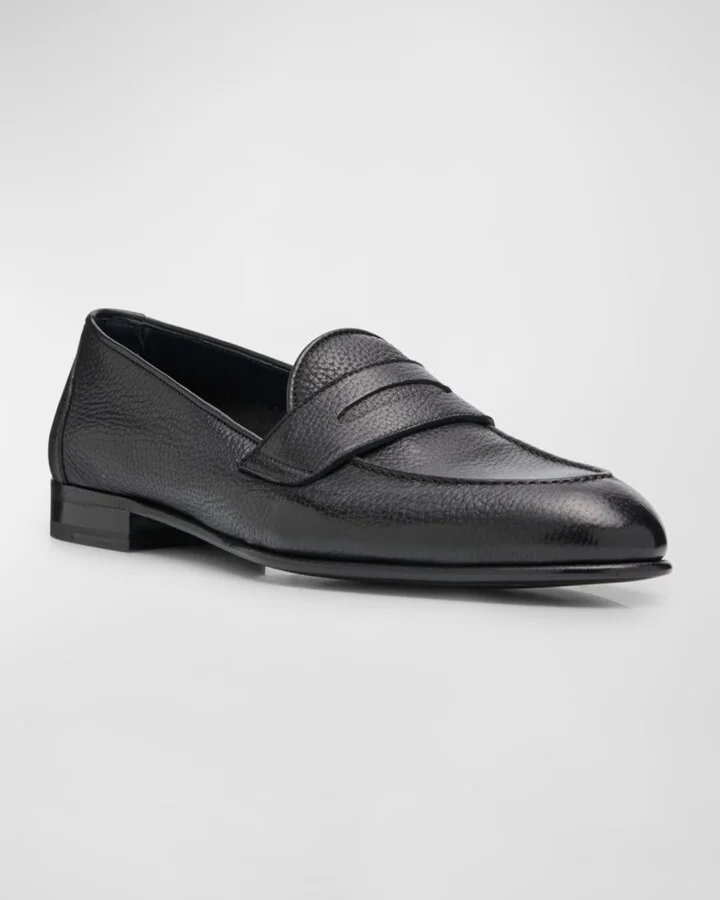 Men's Appia Deerskin Penny Loafers - Image 3