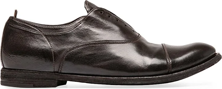 Men's Arc 501 Laceless Leather Shoes - Ebano - Size 8