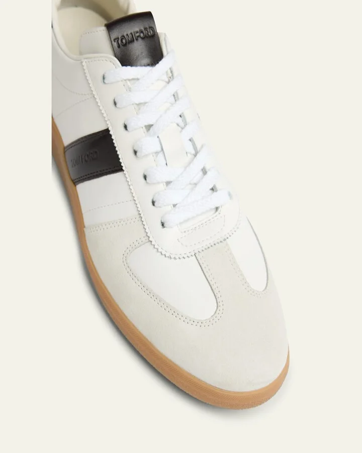 Men's Archer Suede and Leather Low-Top Sneakers - Image 2