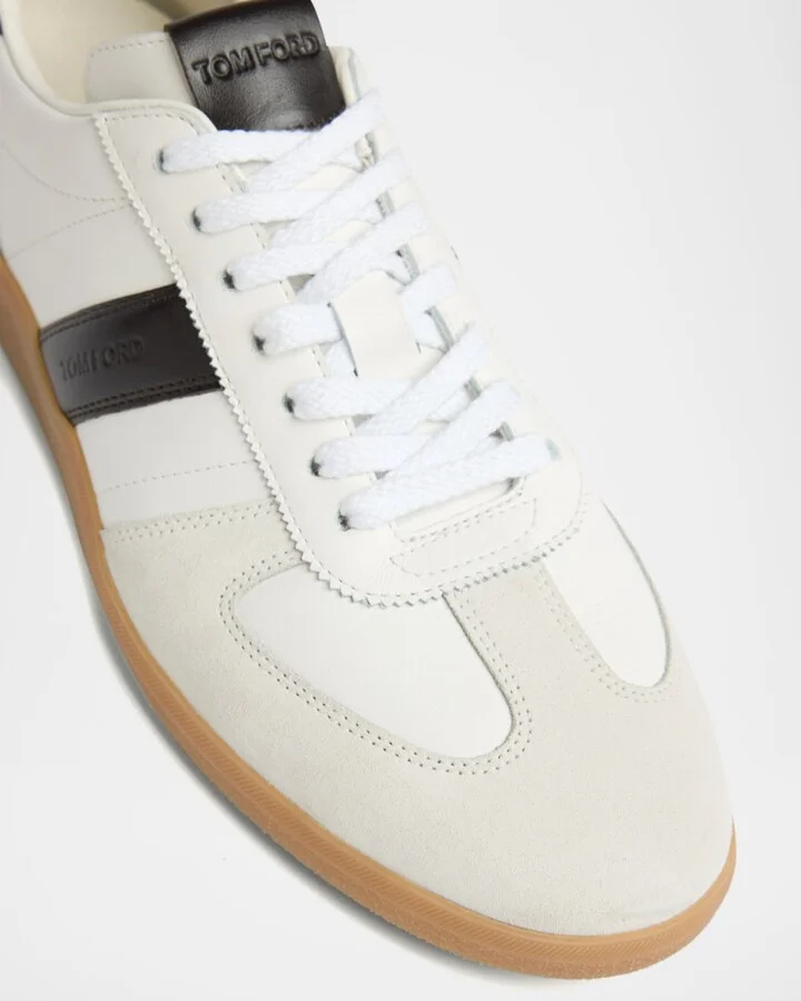 Men's Archer Suede and Leather Low-Top Sneakers - Image 11