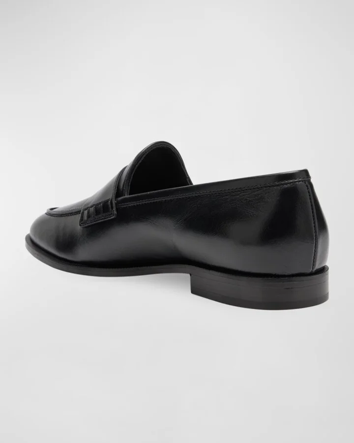Men's Archiel Leather Penny Loafers - Image 9