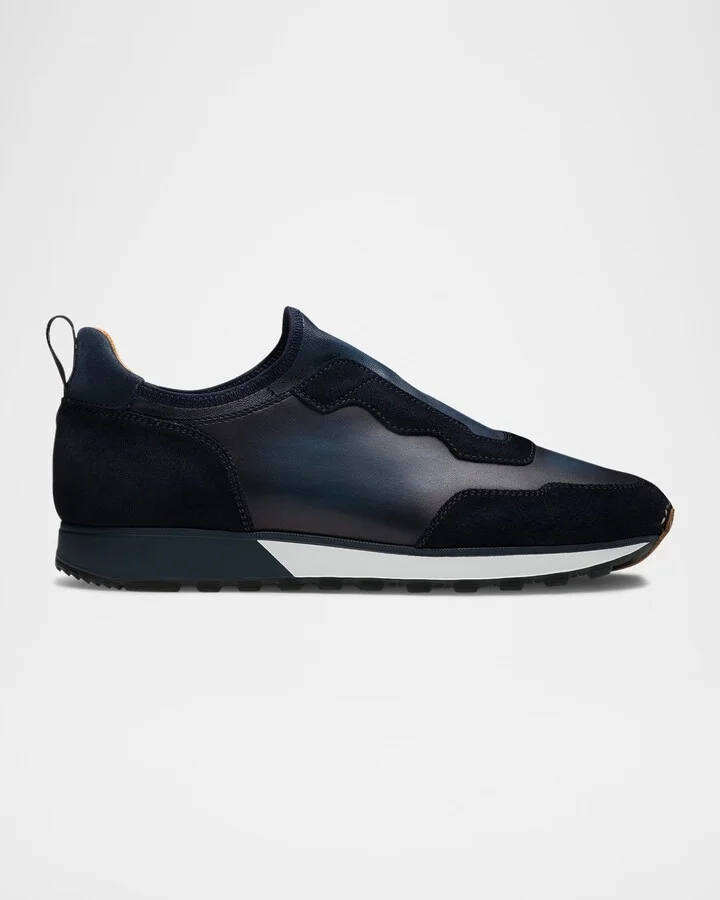 Men's Arco Leather Slip-On Sneakers