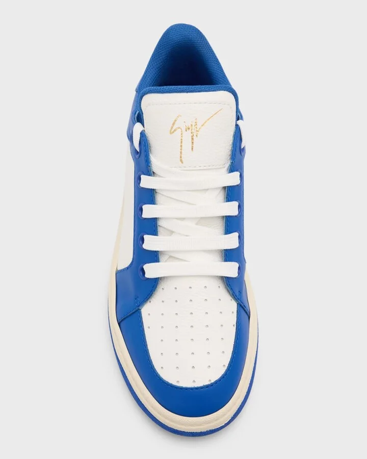 Men's Arena Gz94 Bicolor Leather Low-Top Sneakers - Image 4