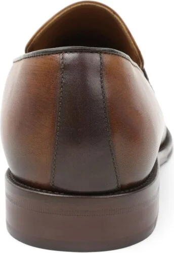 Men's Arezzo Slip On Loafers - Cognac, Dark Brown - Image 5