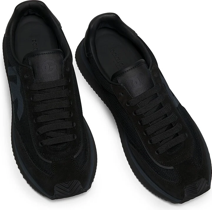 Men's Aria DG Logo Low-Top Sneakers - White Black - Size 7 - Image 9