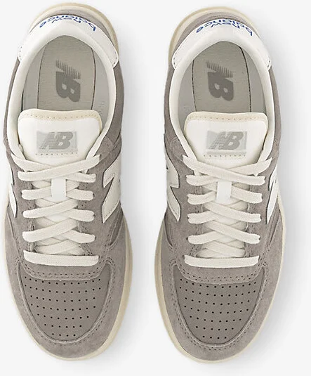 Mens Arid Stone Sea Salt T500 Suede Low-Top Trainers 4.5 - Image 2