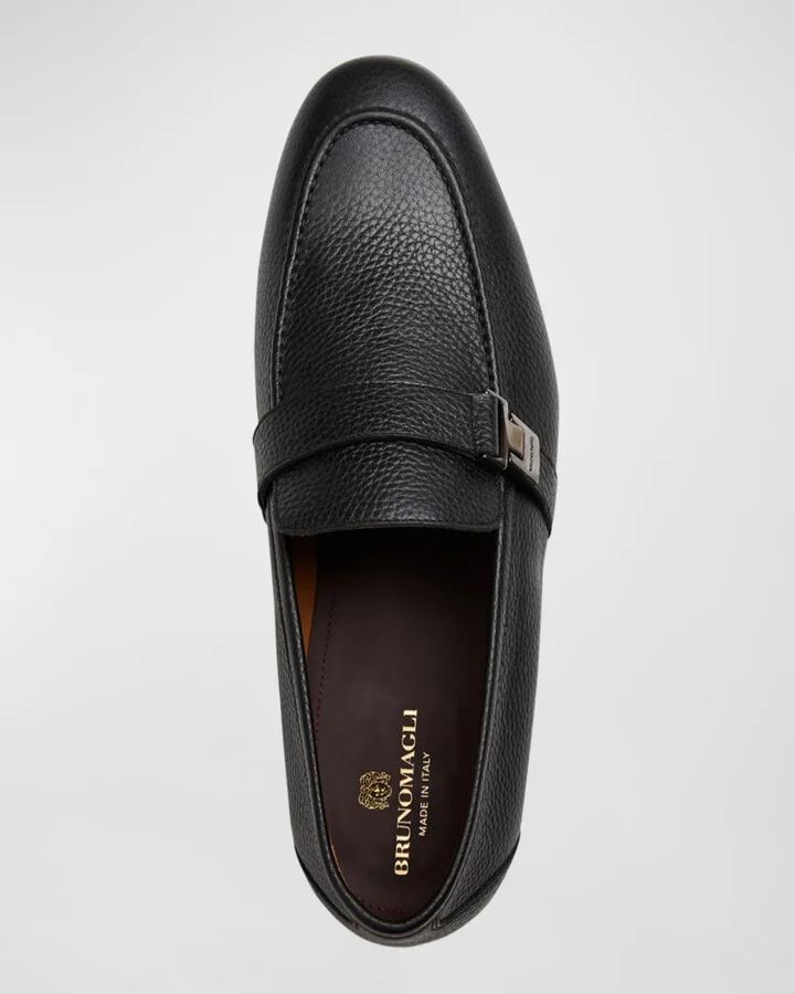 Men's Arlo Leather Strap Slip-On Loafers - Image 5