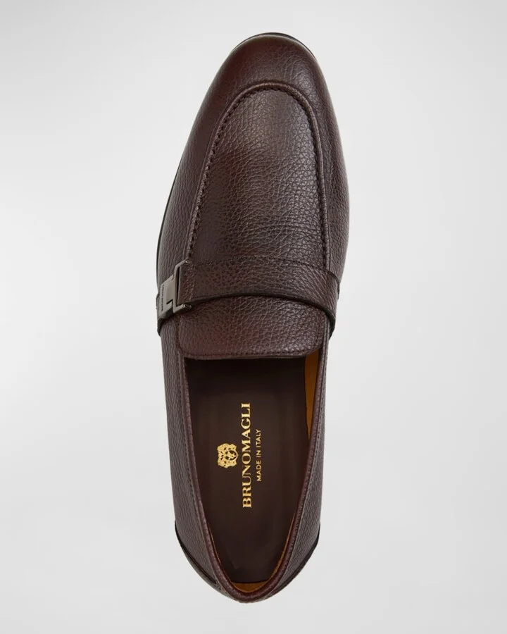 Men's Arlo Leather Strap Slip-On Loafers - Image 9