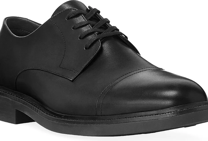 Men's Asher Cap-Toe Leather Oxfords - Black - Size 10 - Image 5