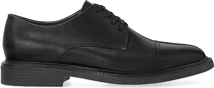 Men's Asher Cap-Toe Leather Oxfords - Black - Size 10