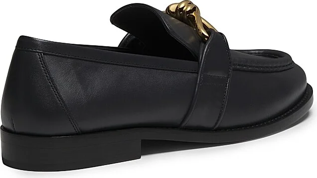 Men's Astaire Knot-Embellished Leather Loafers - Black - Size 7 - Image 8