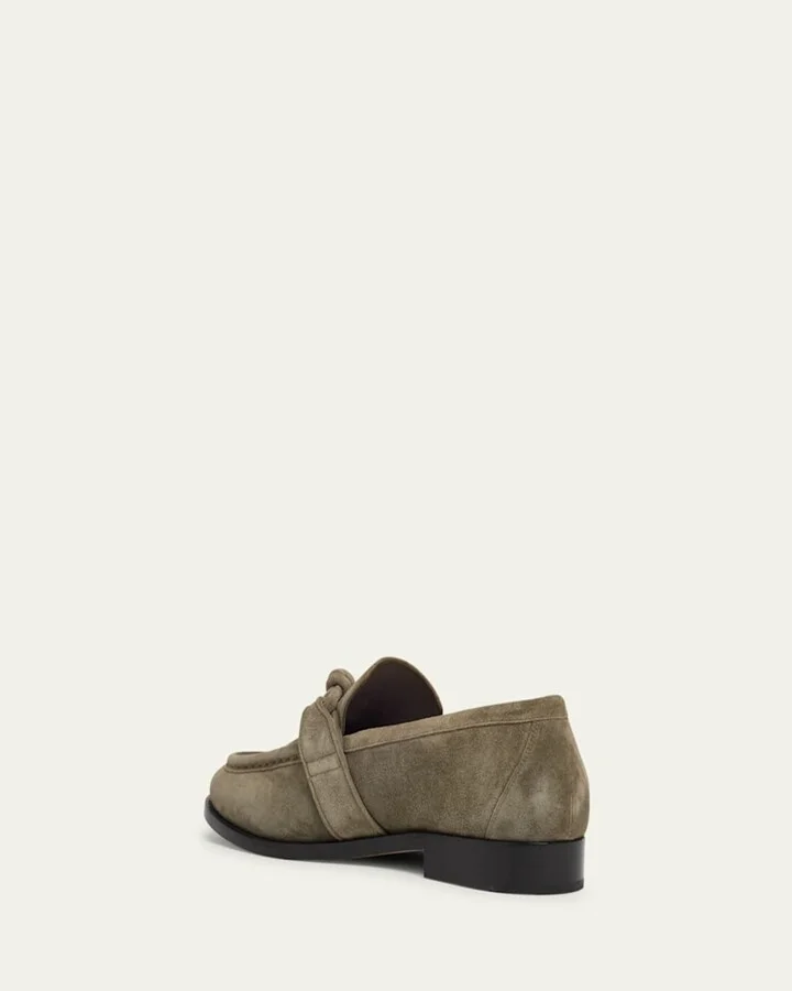 Men's Astaire Knot Suede Loafers - Image 10