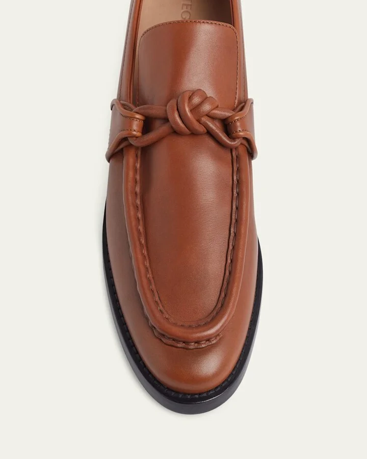 Men's Astaire Leather Knot Loafers - Image 5